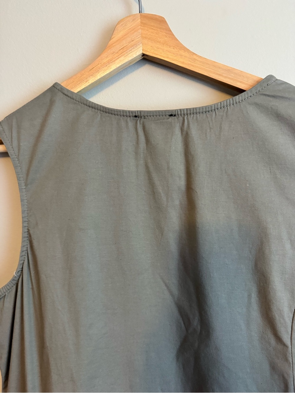 Rundholz Avant-Garde Balloon Cargo Pocket Dress Khaki Gray XL Lagenlook - Picture 6 of 15